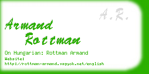 armand rottman business card